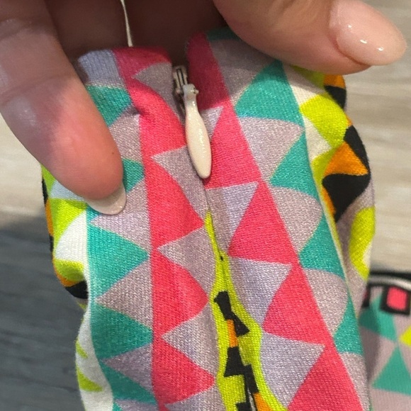 Mara Hoffman Yellow Red Embellished Mini Pencil Skirt - Picture 8 of 9